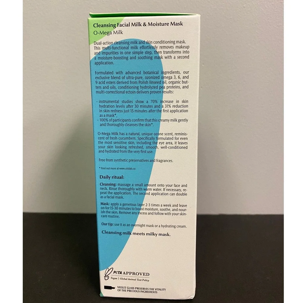 Oio Lab O-Mega Milk Cleansing Facial‎ & Moisture Mask